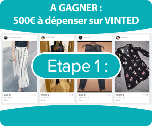 Gagner 500€ pour vos achats Vinted !